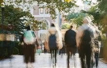Students on Columbia's Morningside Campus