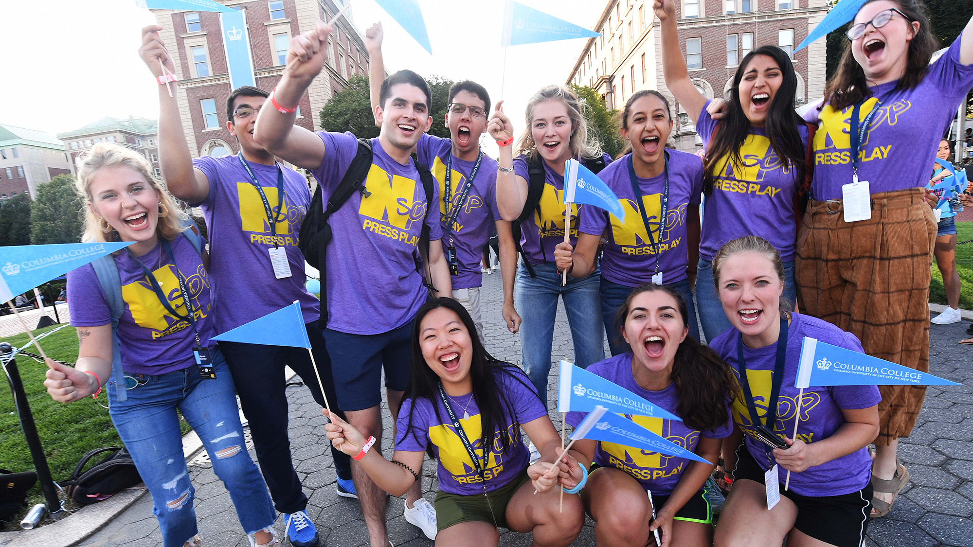 New Student Orientation Program Crew Captain group photo