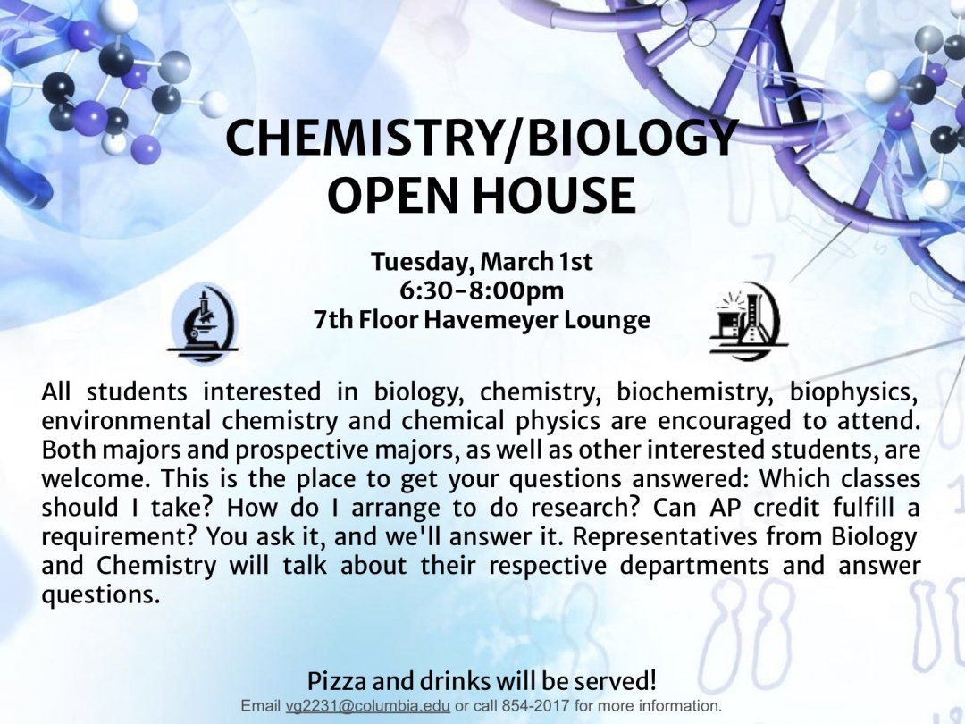 Chemistry Open House Flyer