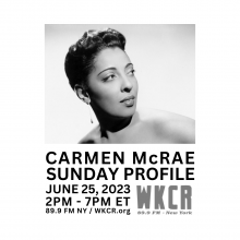 Carmen McRae Sunday Profile